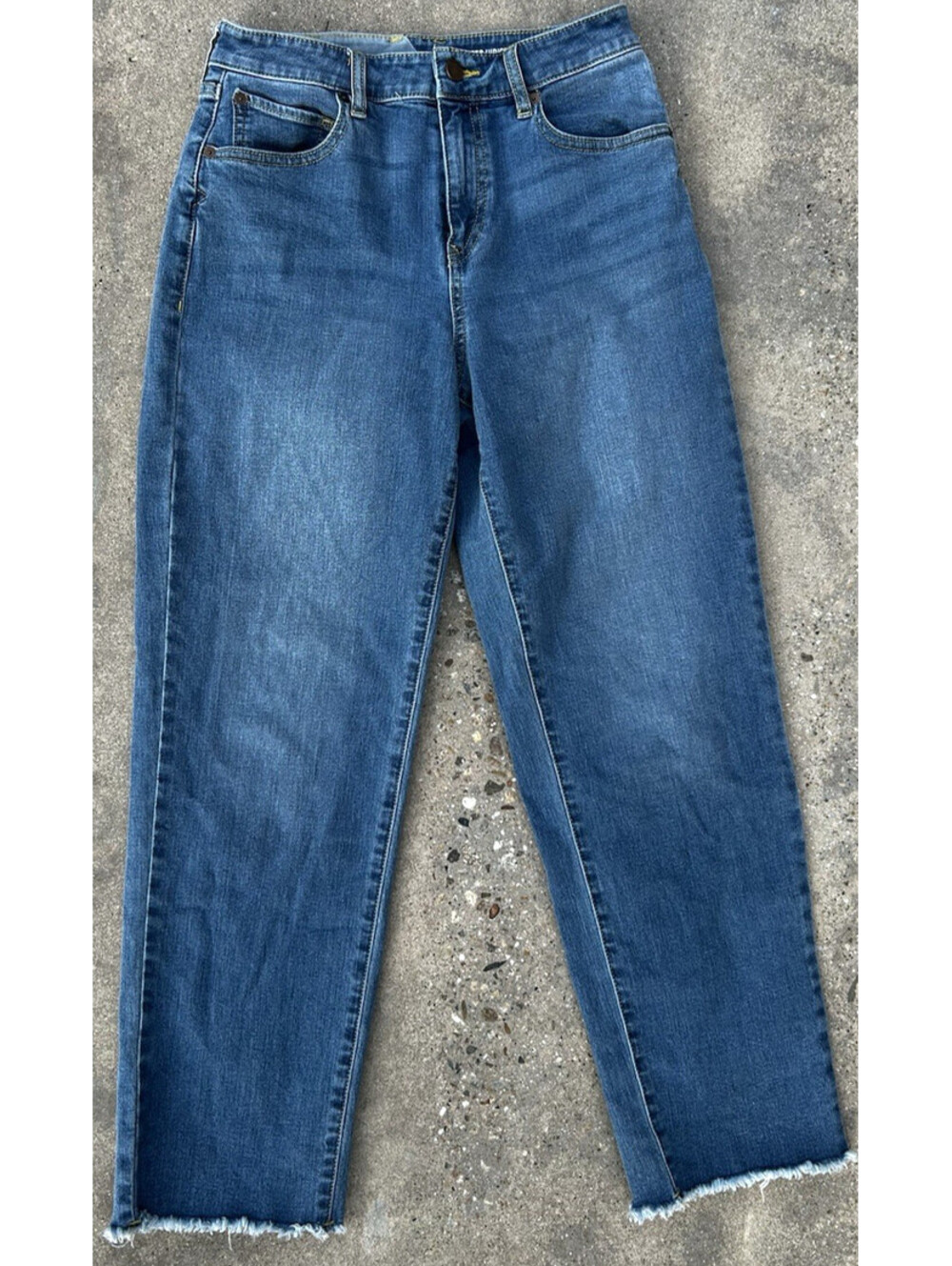 Volcom STN Step High Rise Straight Leg Jeans Blue Denim Pants Mens 26W x 26.5L